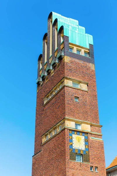 Torre Casamento Estilo Art Nouveau Darmstadt Alemanha Principal Marco Cidade — Fotografia de Stock