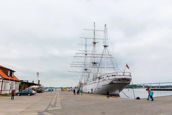 Stralsund Allemagne Mai 2018 Gorch Fock Dans Port Stralsund Avec — Photo