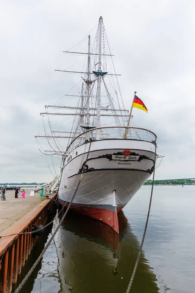Stralsund Allemagne Mai 2018 Gorch Fock Dans Port Stralsund Avec — Photo