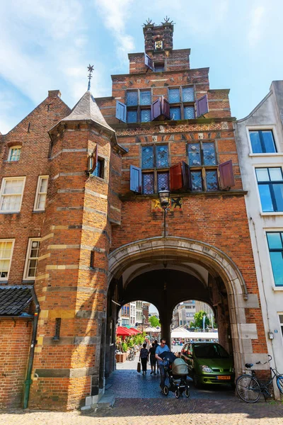 Nijmegen Netherlands May 2018 Historical Buildings City Gate Center Nijmegen — Zdjęcie stockowe