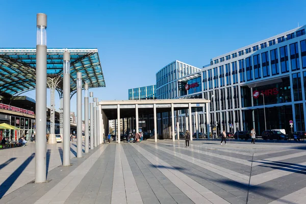 Köln Duitsland Februari 2019 Breslauer Vierkant Het Centraal Station Van — Stockfoto