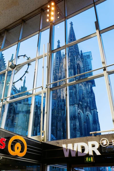 Kolonia Niemcy Lutego 2019 Widok Wewnątrz Dworca Głównego Katedry Kolonii — Zdjęcie stockowe