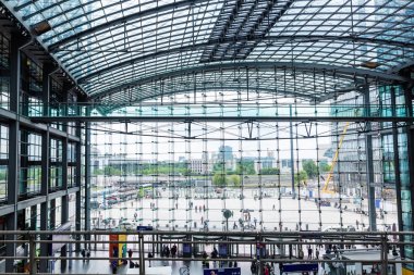 Berlin merkez istasyonunun görünümü, Almanya