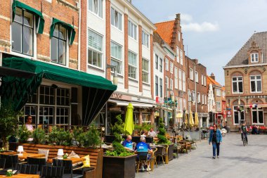 Goes şehir merkezindeki meydan, Zeeland, Hollanda