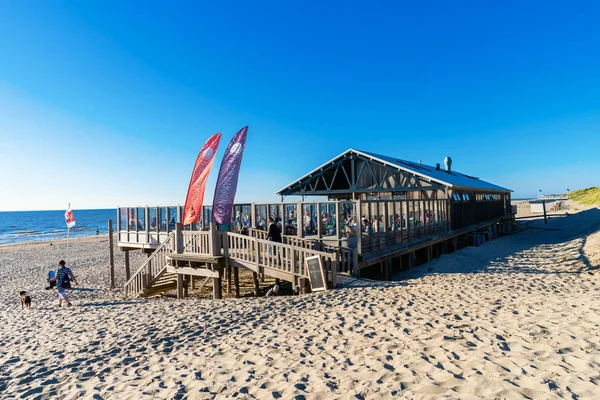 Pabellón de playa en Texel, Países Bajos — Foto de Stock