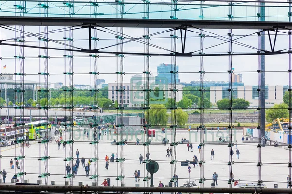 Uitzicht op het centraal station van Berlijn, Duitsland — Stockfoto