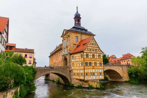 Het oude stadhuis in Bamberg, Duitsland — Stockfoto