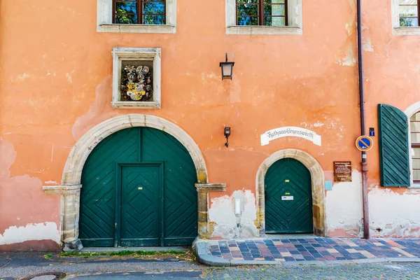 Casa histórica na cidade velha de Bamberg, Alemanha — Fotografia de Stock