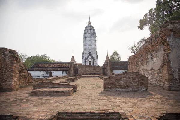 Gamla Stupa Buddhismen Arkitekturen Ayuthaya Thailand Forntidens Byggkoncept — Stockfoto