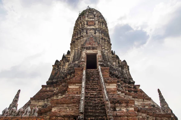 Gamla Stupa Templet Ayuthaya Provins Thiland Destination Berömda Ladmarks För — Stockfoto