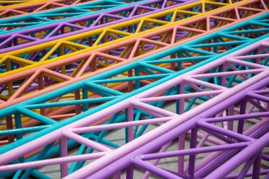 renkli demir kutup oluşturmak için. 