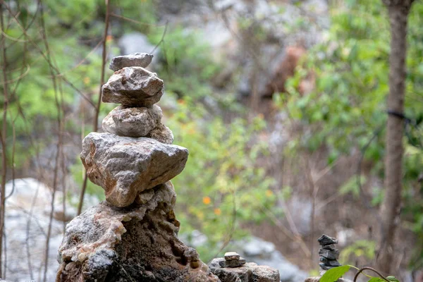 Meditasyon Kavramı Için Dağ Taş Zen Stili Düzenleme — Stok fotoğraf