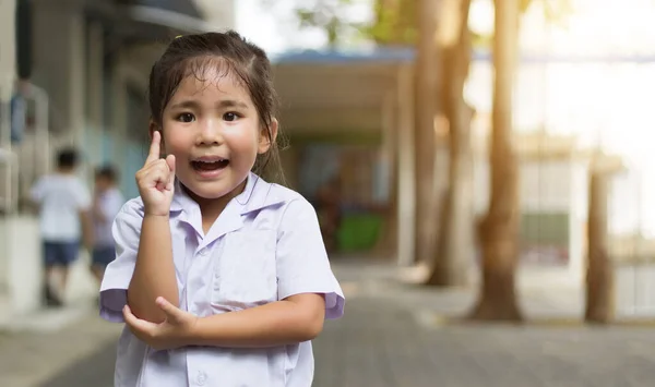 Asiático Crianças Tem Ideia Ação Com Playpark Para Voltar Para — Fotografia de Stock