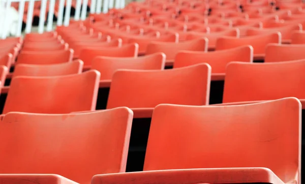 Nie Ludzi Siedzących Siedzibie Stadionu Sportowego Pandemii Koronawirusów Zablokować Mecz — Zdjęcie stockowe