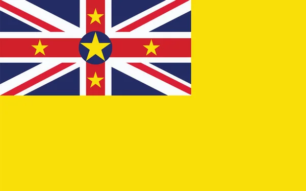 Gráfico Vetorial Bandeira Niue Retângulo Ilustração Bandeira Niueana Niue Bandeira —  Vetores de Stock