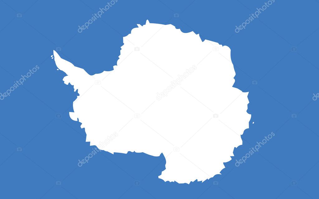 Antarctica flag vector graphic. Rectangle Antarctic flag illustration. Antarctica country flag is a symbol of freedom, patriotism and independence.