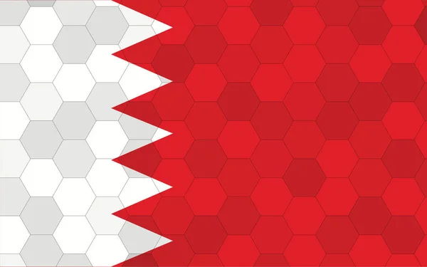 Ilustración Bandera Bahréin Gráfico Bandera Bahreiní Futurista Con Vector Fondo — Vector de stock