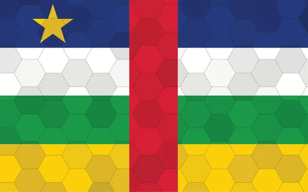 Centraal Afrikaanse Republiek Vlag Illustratie Futuristische Centraal Afrikaanse Vlag Met — Stockvector