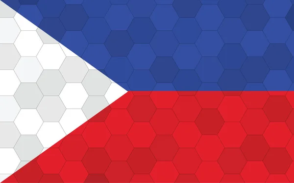 Філіппіни Ілюстрація Прапора Футуристичний Філіппінський Прапор Графіка Абстрактним Шестикутником Фонового — стоковий вектор