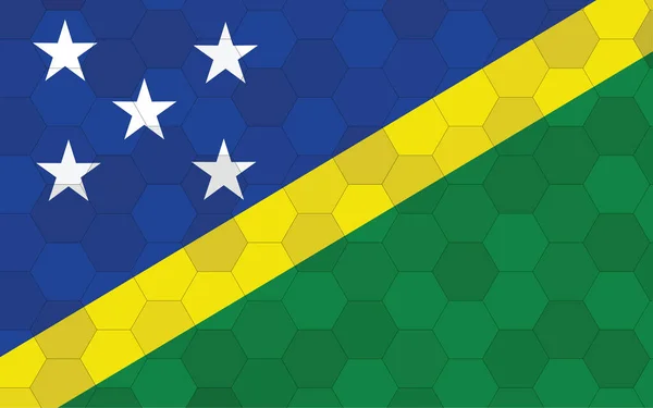 Salomonseilanden Vlag Illustratie Futuristische Solomon Islander Vlag Grafische Met Abstracte — Stockvector