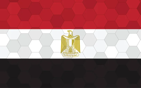 Ilustración Bandera Egipto Gráfico Bandera Egipcia Futurista Con Vector Fondo — Archivo Imágenes Vectoriales