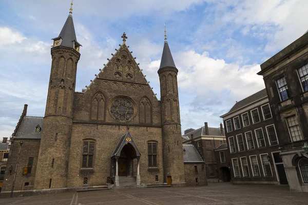 Binnenhof Palace Ridderzaal Kamerlid Den Haag Nederland Exterieur Gevel Van — Stockfoto