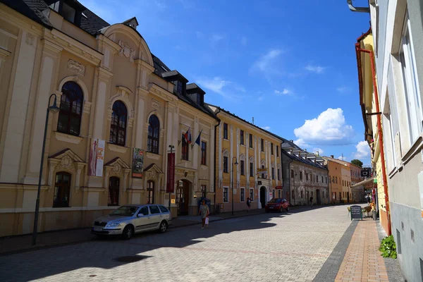 2018 Ciudad Antigua Banska Bystrica Eslovaquia Central Calle Del Casco —  Fotos de Stock