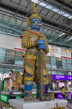 04.03.2018. Suvarnabhumi Havaalanı - Bangkok Uluslararası Havaalanı. Tayland. İç. Turizm destinatio