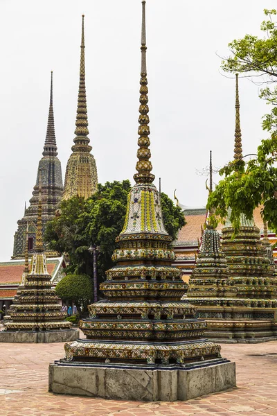 Wat Pho Tempel Des Liegenden Buddhas Freien Der Hof Bangkok — Stockfoto