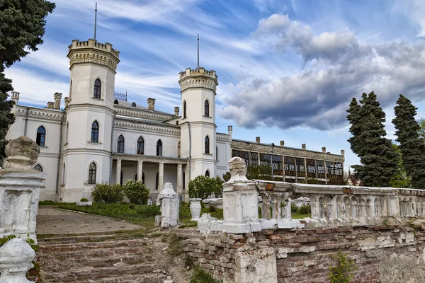 Antiguo Castillo Abandonado Ruinas Sharovka Palacio Sharivka Estilo Neogótico Región —  Fotos de Stock