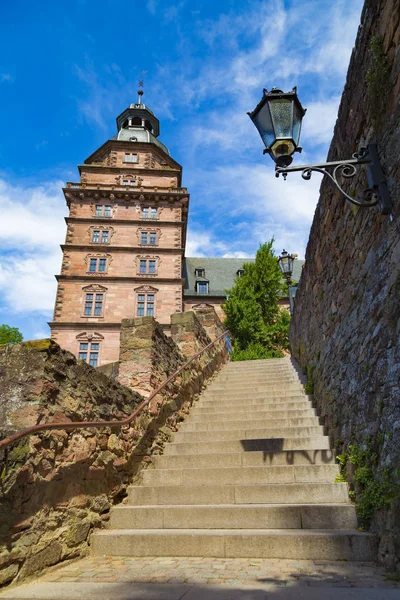 Castillo antiguo Johannisburgo, ciudad Aschaffenburg, Alemania — Foto de Stock