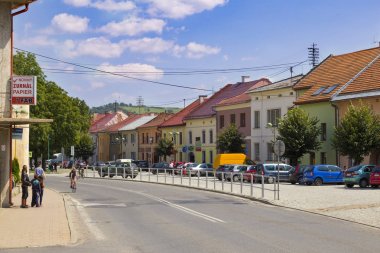 Eski Ortaçağ şehri Podolinec. Slovakya. Avrupa.