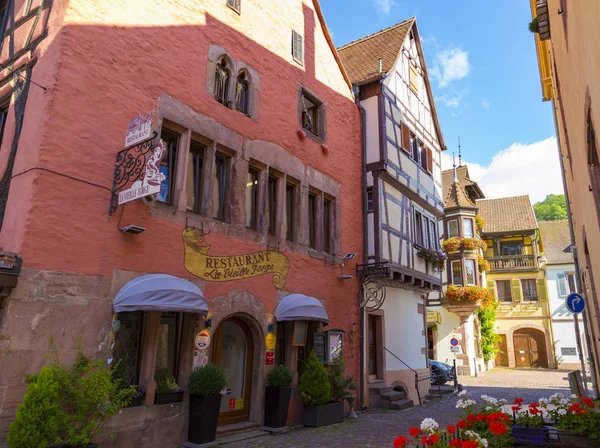 Eski şehir Kaysersberg. Alsace Şarap Rotası. Fransa. 