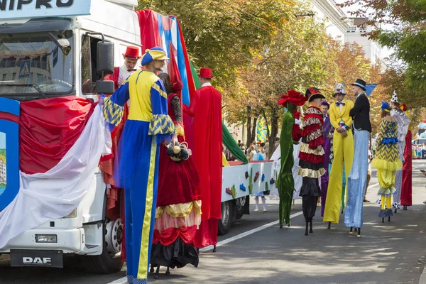 Carnaval. Celebración del aniversario de Dnipro. Ucrania — Foto de Stock