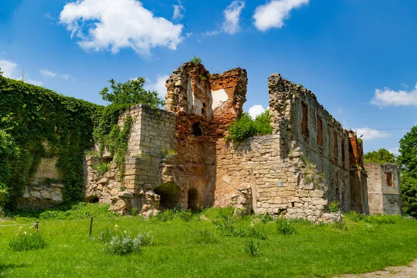 Pintorescas Ruinas Del Antiguo Castillo Berezhany Residencia Principal Familia Magnates — Foto de Stock