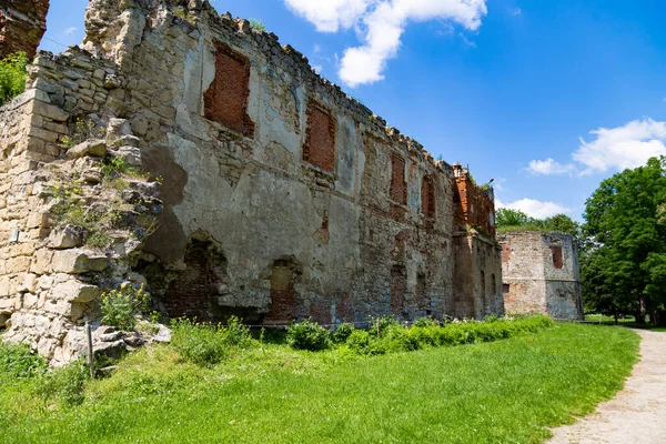 Muralla Fortaleza Pintorescas Ruinas Del Antiguo Castillo Berezhany Ciudad Berezhany — Foto de Stock