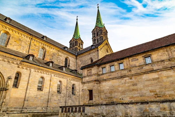 Vue Sur Ancienne Cathédrale Bamberg Musée Diocésain Extérieur Ville Bamberg — Photo