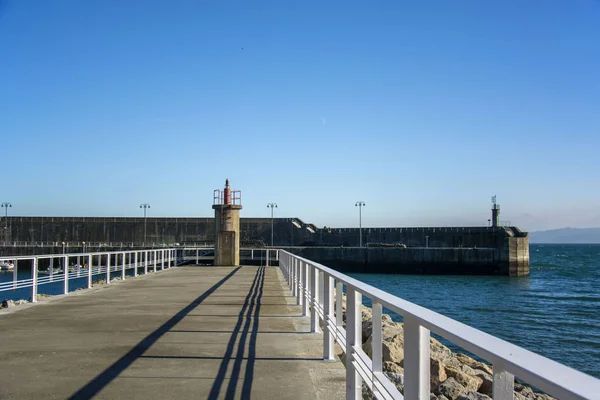 Photo Asturian Port Railing Sunlight — Stock Photo, Image