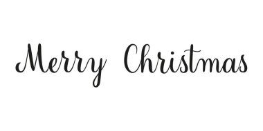 Mutlu Noeller. El yazısıyla yazılmış vektör çizimi. Fırça kaligrafi stili. Beyaz arkaplanda siyah yazıt izole edildi.