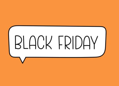 Kara Cuma yazıtları. El yazısıyla yazılmış resimli harfler. Konuşma balonunda siyah vektör metni. Basit taslak işaretleyici