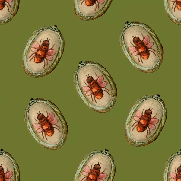 Бесшовный Фон Изображением Пчелы Дизайн Текстиля Оберточной Бумаги Обоев — стоковое фото