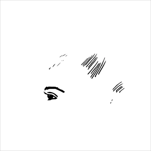 Abstrakce Kreslí Oči Design Pro Pohlednici Tisk Logo Tetování Omalovánky — Stockový vektor