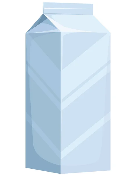 Krabička s mlékem. — Stockový vektor