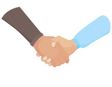 Kadın ve erkeğin tokalaşması.