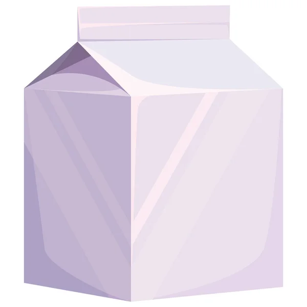 Krabička s mlékem. — Stockový vektor