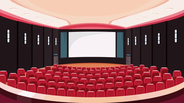 Sala de cinema vazia . — Vetor de Stock