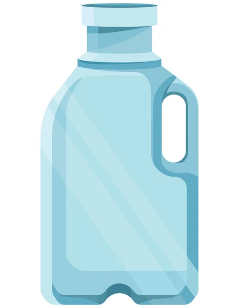 Plastová láhev mléka. — Stockový vektor