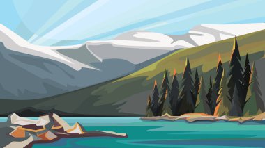 Kanada doğa manzarası.