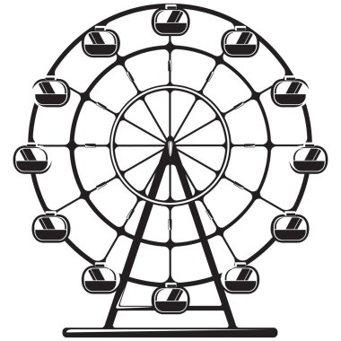 Dönme dolap tek renk tarzında..