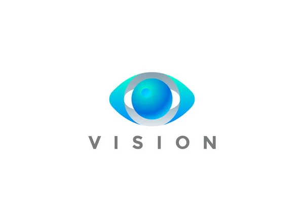 Eye Logo Vision Design Vector Template Security Video Photo Optic — Stock Vector